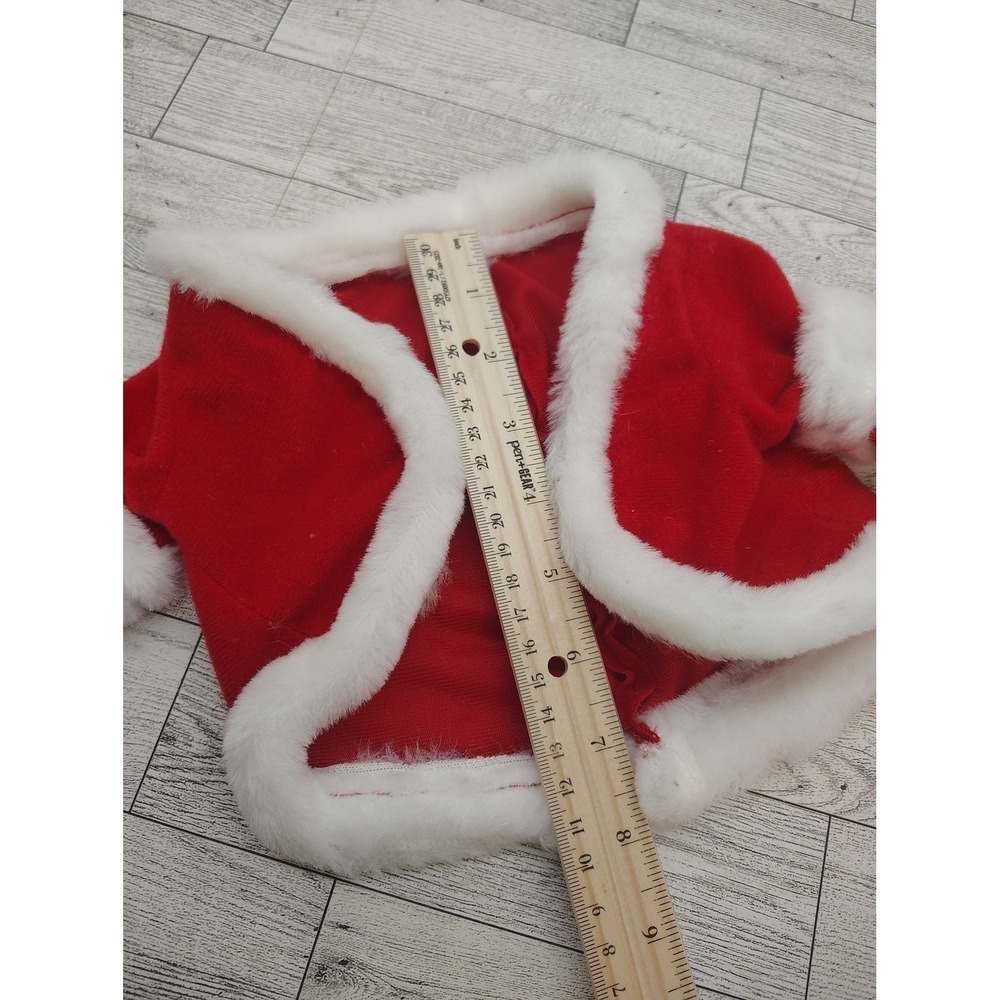 Doll Santa Costume Set • Christmas Holiday Outfit‎ • Red White Festive Clothes - Picture 7 of 9